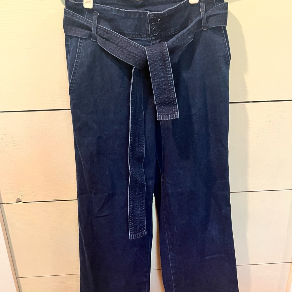 A New Day denim belted trousers size 12